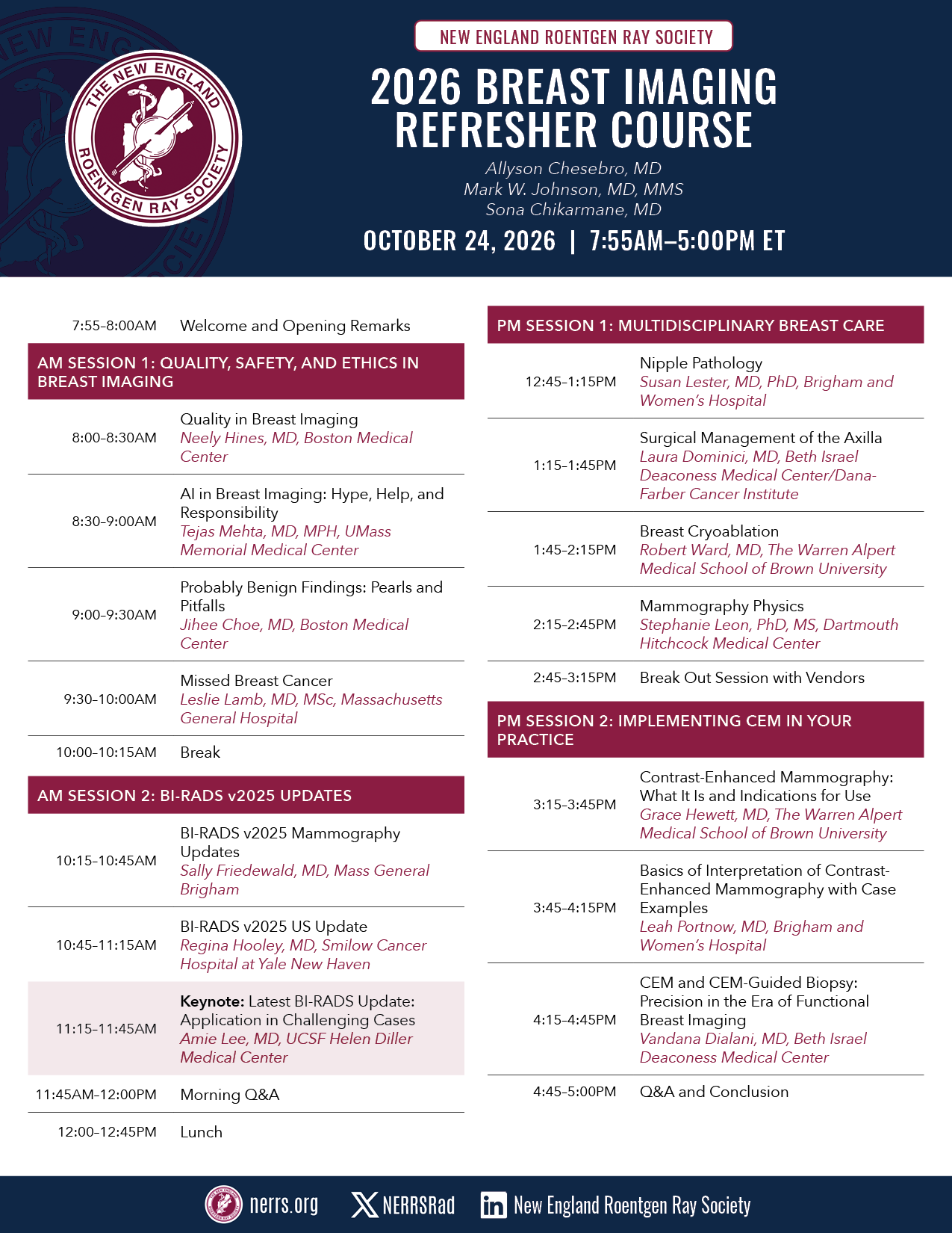 Breast Imaging Refresher Course